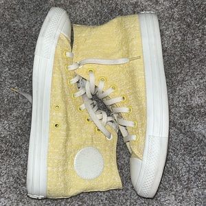 Yellow Textured Converse